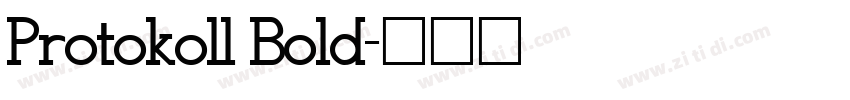 Protokoll Bold字体转换